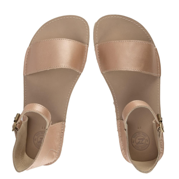 Zeazoo Siren Sandels gold leather size 9.5/10 - Image 3